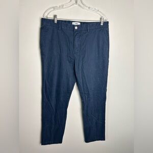 Spoke London Build C Men’s Sz 36 Navy Blue Cotton Chino Pants Casual Minimalist
